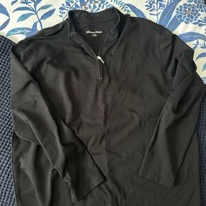 Mizzen+Main Black Zip-Up Pullover